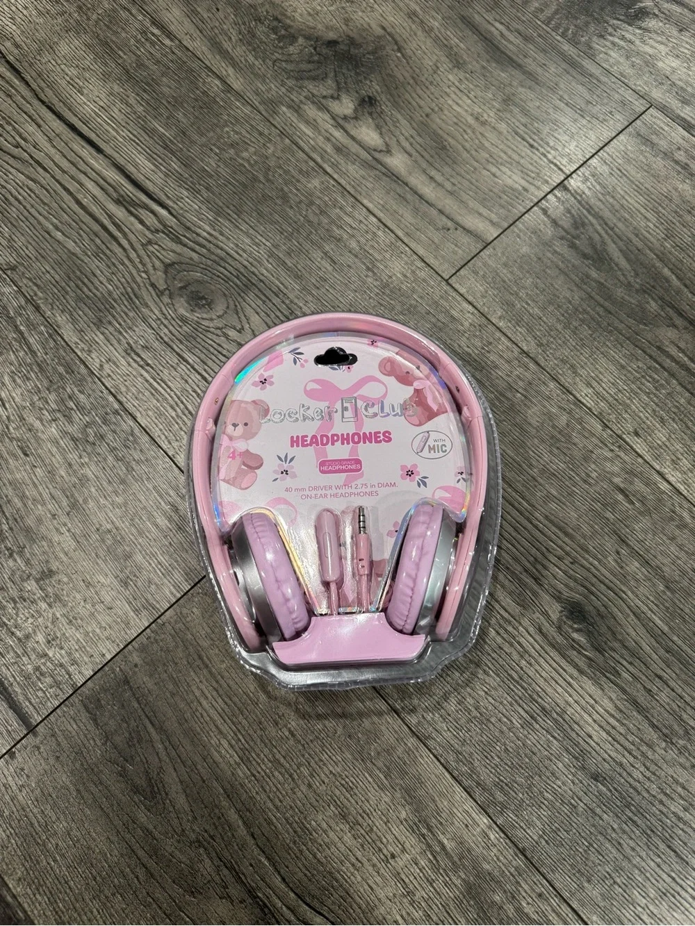 Pink Kids Headphones with Mic